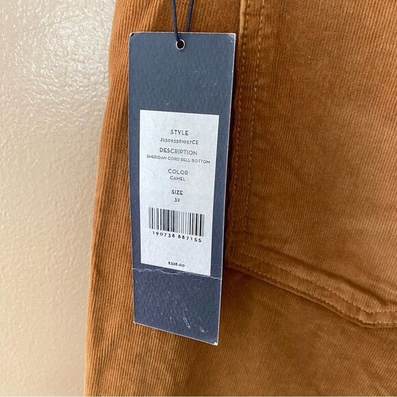 Veronica Beard Carson Corduroy Kick-Flare Pants tan brown bells jeans NWT 32 - Picture 10 of 12